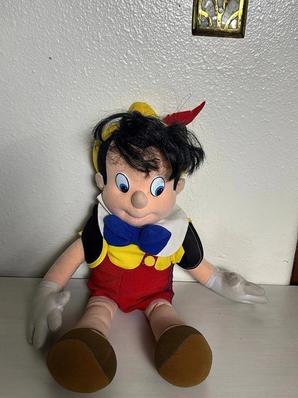 Disney Vintage 1992 Mattel Disney Pinocchio Plush Doll Pinocchio Plush Toy